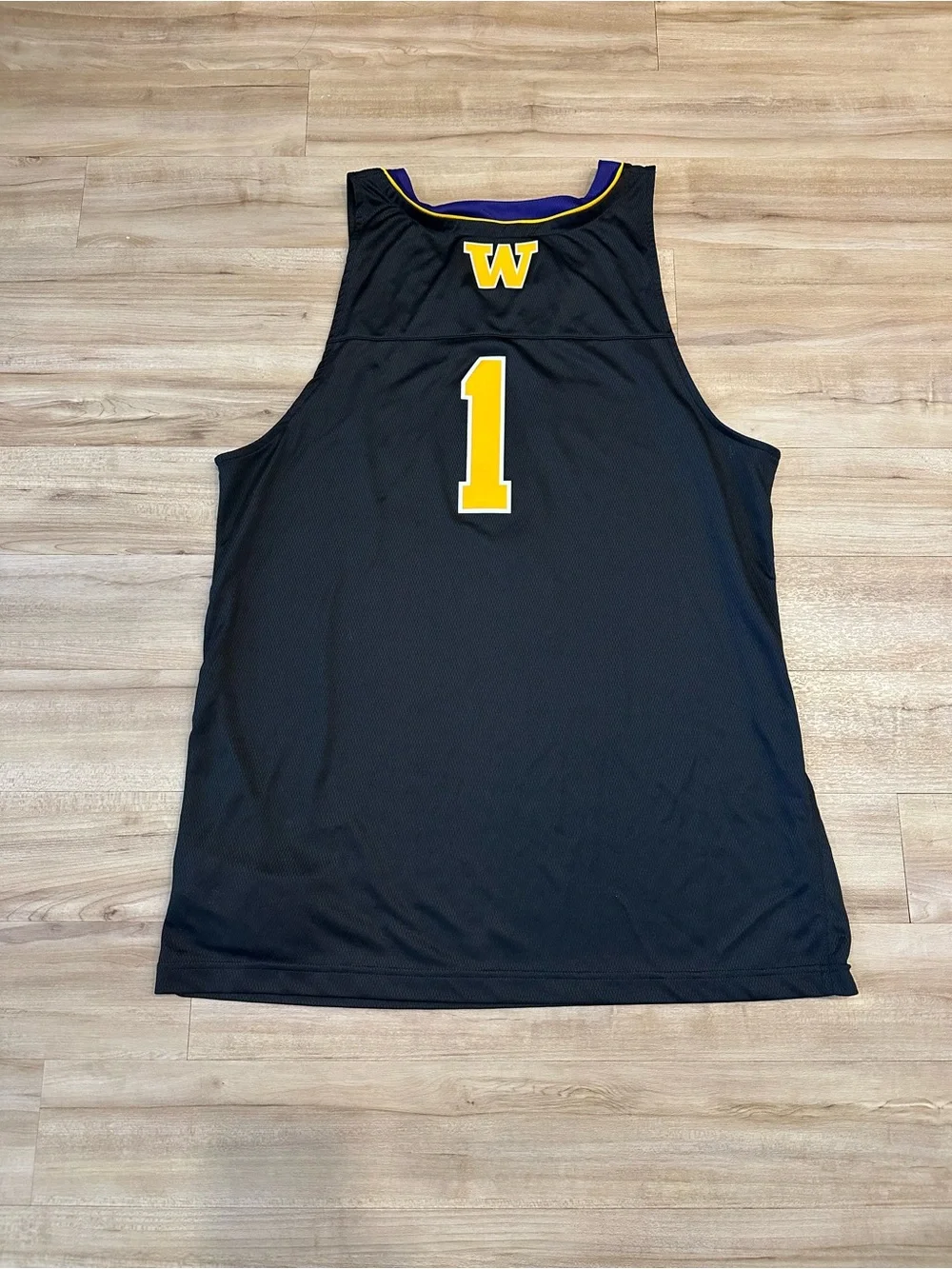 adidas Washington Huskies Basketball Jersey #1 Size Large